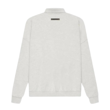 Fear of God ESSENTIALS Long Sleeve Polo Sweatshirt Gray